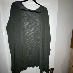 Torrid Dark Olive Green Dolman Slub Cardigan